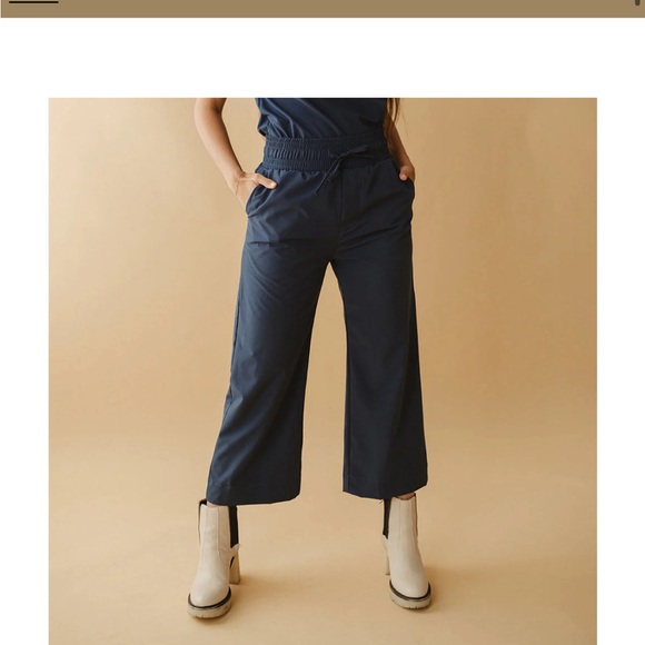 Albion Audrey Wide Leg Pants, Blue - Picture 6 of 7